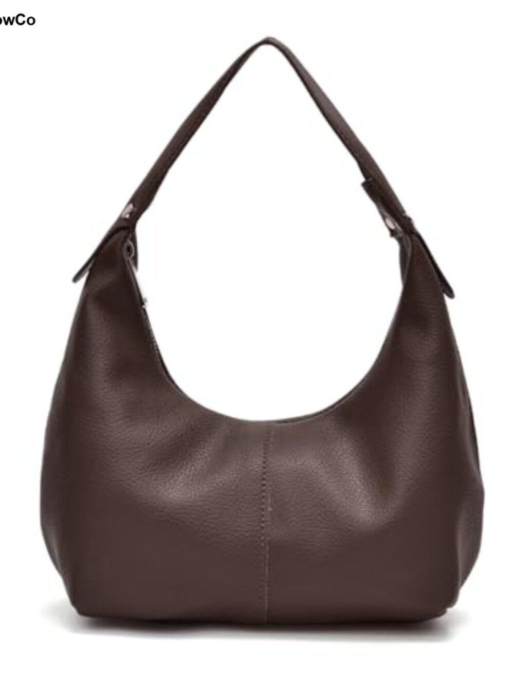 PU Leather Crossbody Purse Handbag Crescent Shoulder Bag